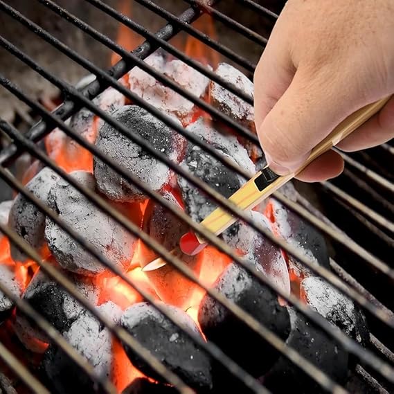 Match Stick Shaped Gas Lighter for Kitchen | Long Handle Butane Gas Lighter for Stove, Candle & BBQ | Windproof Flame Lighter, Refillable Multipurpose Lighter for Outdoor Use & Home