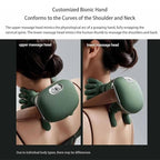 Massager, Wireless Portable Neck and Back Massager, Electric Deep Tissue 4D Kneading Massage, Simulated Human Hand Design for Pain Relief and Muscle Relax