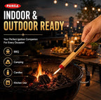 Match Stick Shaped Gas Lighter for Kitchen | Long Handle Butane Gas Lighter for Stove, Candle & BBQ | Windproof Flame Lighter, Refillable Multipurpose Lighter for Outdoor Use & Home